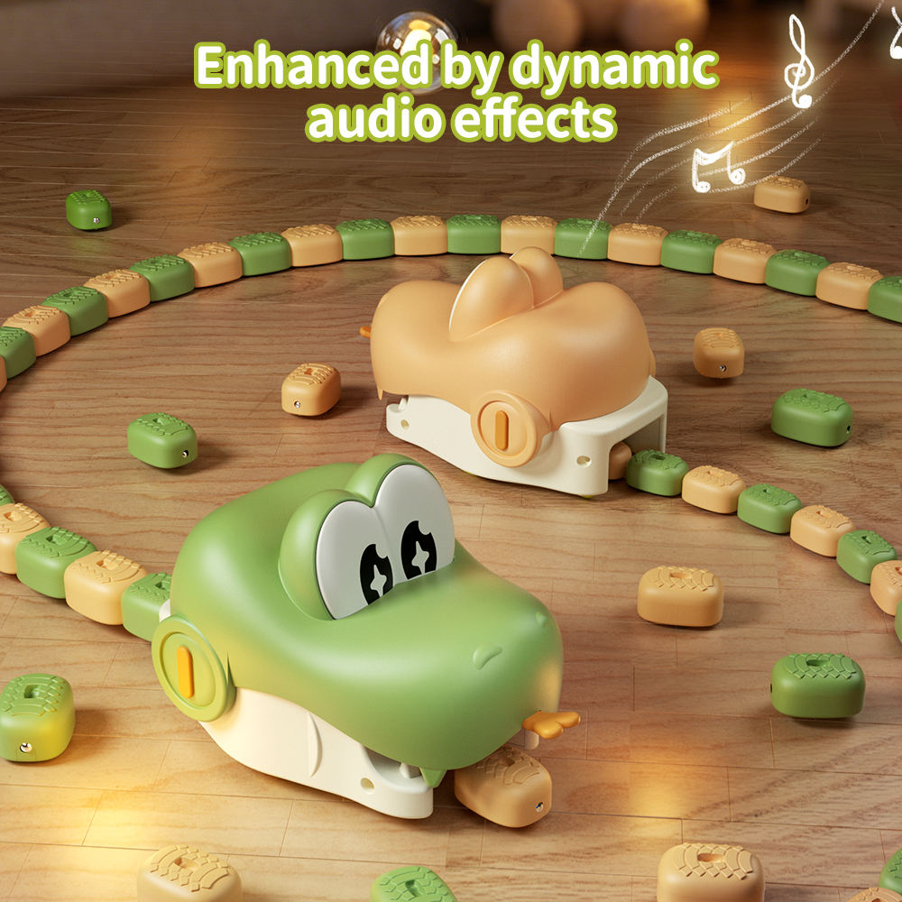 Magnetic Snake Game Toy - Eating Itself with Sound & Light